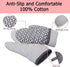 Oven Mitts and Pot Holders Sets 6pcs, Thick Cotton Oven Gloves High Heat Resistant 500?with Extra Long Oven Mitts and Hot Pads Potholders with Non...