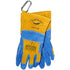 Caiman Premium Split Cowhide MIG/Stick Welding Gloves, Wool Lining, Kontour, Kevlar, Blue/Gold, Large (1512)...