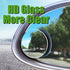 WSSROGY 4 Pcs Blind Spot Car Mirror Frameless HD Glass Car Side Rear View Convex Mirror with Wide Angle Adjustable Stick for Car Trucks SUV (Round...