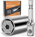 MulWark Super Universal Socket Tools Gifts for Men - (7-19 MM) Socket Set with Power Drill Adapter Gadgets for Men Women Birthday Gift for Dad Hus...