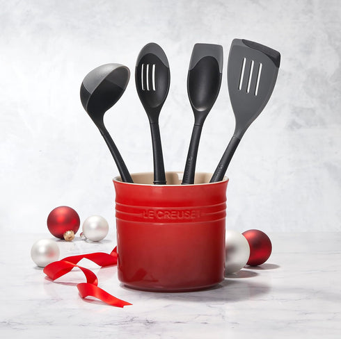Le Creuset Revolution Bi-Material Ladle, 12" x 3.5", Cerise...