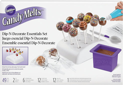 Wilton Candy Melts Dip-N-Decorate Candy Making Tools and Cake Pop Decorating Kit, 49-Piece...