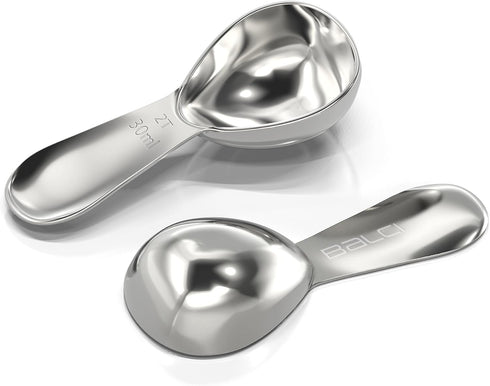 BALCI - Stainless Steel Coffee Scoop (2 Tablespoon Scoop) Exact Measuring Spoon for Coffee, Tea, Sugar, Flour and More! …...