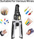 8 in 1 Wire Stripper Tool, 8-Inch Wire Crimping Tool, Multifunctional Hand Tool for Cable Stripper Tools, Professional Electrician Pliers Tools fo...