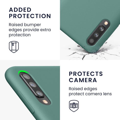 kwmobile Case Compatible with Samsung Galaxy A50 Case - TPU Silicone Phone Cover with Soft Finish - Arctic Night...