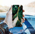 Case Compatible with iPhone 13 Case,Golden Green Marble 3D Design Phone Case,Stylish Durable Shockproof Raised Bumper Corners Case for 13 6.1 inch...