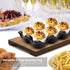 Flexzion Ceramic 6 Cups Egg Tray - Half Dozen Porcelain Egg Holder Container Keeper Storage Organizer Decorative Serving Dish Serveware for Refrig...