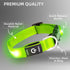 PetIsay Light up Dog Collar - High Visibility & Durable Nylon Material - USB C Rechargeable & Waterproof LED Dog Collar for Night Walking,Lighted ...