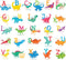 DECOWALL DS-8033 A-Z Dinosaur Alphabet (Small) Kids Wall Stickers Decals Peel and Stick Removable for Nursery Bedroom Living Room Art murals Decor...