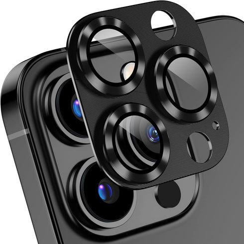 Korecase [2 Pack for iPhone 13 Pro Max/iPhone 13 Pro Camera Lens Protector Metal Tempered Glass Camera Cover,Strong Stickiness Rear Lens Case Frie...