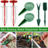 Mini Seed Planter Tool,New Mini Seed Spreader, Set of 6 Hand Held Garden Plant Seeds Planter, Adjustable Hand Sowing Seeder with 5 Dial Settings, ...