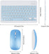Wireless Bluetooth Keyboard and Mouse Mice Set Dual Rechargeable (Blue)...