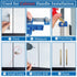 King&Charles Cabinet Hardware Jig, Cabinet Handle Jig + Automatic Hole Punch + Point Drill Bits, Cabinet Jig for Handles and Pulls on Drawers/Cabi...