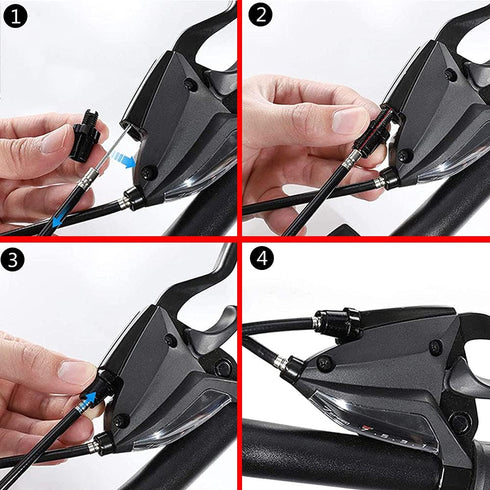 10 Pcs Bike Brake Cable Lever Barrel Adjusters Nut Adjusting Screw Fastener Bolt Brake Accessories Aluminum Alloy M7 Mountain Bike Brake Handle Le...