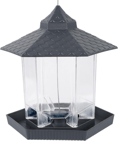Twinkle Star Wild Bird Feeder Hanging for Garden Yard Outside Decoration, Hexagon Shaped Outside Hanging Bird Feeders for Outdoors Squirrel Proof,...
