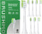 Brushmo Whitening Replacement Toothbrush Heads, Compatible with Philips Sonicare Click-on Electric Toothbrush Handles, 8 Standard Heads, Medium Fi...