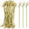 BLUE TOP Bamboo Cocktail Picks 200 PCS Bamboo Skewers 4 Inch with Looped Knot, Food Picks,Party Toothpicks for Appetizers,Cocktail Drinks,Barbecue...