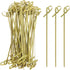 BLUE TOP Bamboo Cocktail Picks 200 PCS Bamboo Skewers 4 Inch with Looped Knot, Food Picks,Party Toothpicks for Appetizers,Cocktail Drinks,Barbecue...