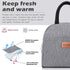 BALORAY Lunch Bag for Women Men Insulated Lunch Box for Adult Reusable Lunch Tote Bag for Work, Picnic or Travel (Grey)...