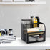 Mesh Desk Organizer, Metal Desk Pencil Pen holder for desk, Desktop Storage Pen Organizers, Office organization Home Art Supply Storage Box Multi-...