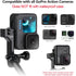HSU Aluminum Vertical Bracket Adapter with 1/4"- 20 Hole for Gopro Hero 12/11/10/9/8/7/6/5/4 AKASO Campark Insta360 DJI Osmo Action and Other Acti...