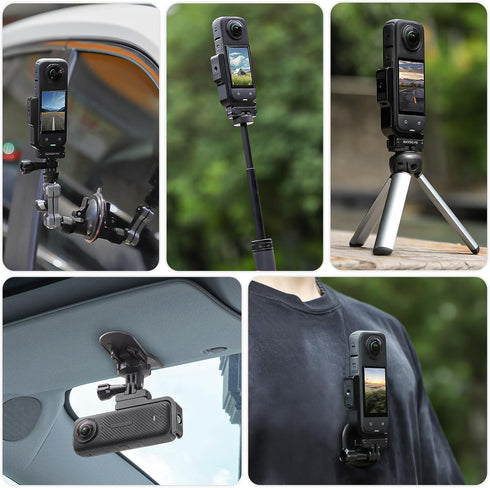 360 X4 L-Type Vertical-Horizontal Mount with Magnetic Adapter for Insta360 X4 Quick Release Mount Adapter...