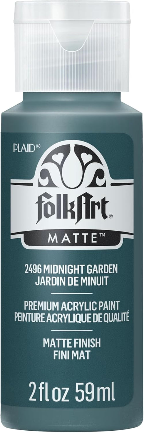 FolkArt Acrylic Paint in Assorted Colors (2 oz), 2496, Midnight Garden...