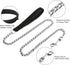 7 Feet Chain Leash Chew Proof Metal Dog Leash with Soft Padded Handle.(6 Feet, Black)...