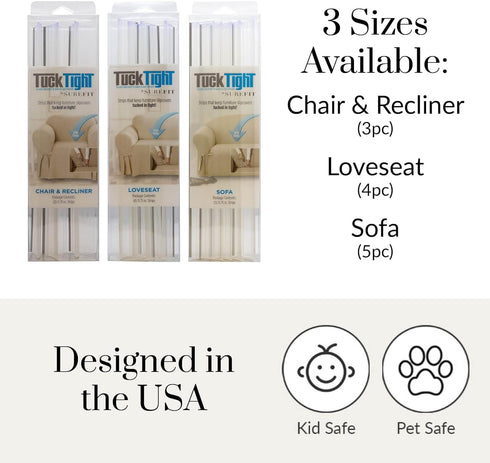 SureFit Tuck Tight for Chair (3 Strips)...