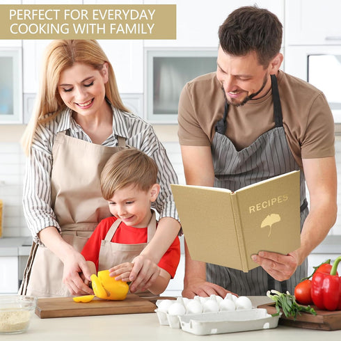 Hardcover Blank Recipe Book - Perfect Blank Recipe book to Write in Your Own Recipes, Simplified Blank Cookbook to Organize Your Recipes...