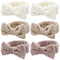 WHAVEL 6 Pack Spa Headband Makeup Headband for Washing Face, Skincare Headbands Face Wash Headband Microfiber Bow Headbands Facial Headband Fluffy...