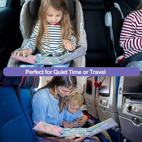 Magnetic Puzzles for Kids Ages 3 4 5, Ocean Mermaid Puzzles 16-20-25 Piece Jigsaw Puzzles for Toddler, Preschool Animals Puzzles Floor Magnetic Ki...