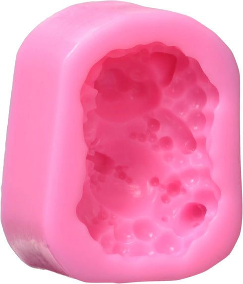 Longzang Bathing Pig Cake Mould S405 Art Silicone Soap Craft DIY Handmade Candle Molds, Pink...