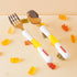 HARIBO Goldbear Spoon and Fork Set - Kids & Toddlers Plastic Flatware with HARIBO Goldbear Figure Handle, Kids Eating Utensils for 4 years + Child...