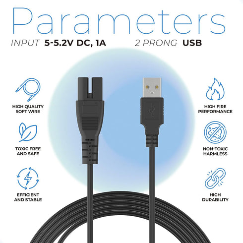 ANTOBLE USB Vacuum Charger Cable for Intex Pool Cleaners 28620EP CL1704, 5V Cordless Rechargeable Handheld Vacuums Charging Power Supply for Intex...