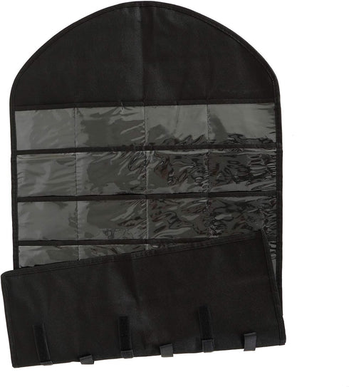 Foraineam 3 Pack Hanging Jewelry Organizer 32 Pockets 18 Hook and Loops Necklace Holder Earrings Bracelet Ring Display Storage Bag...