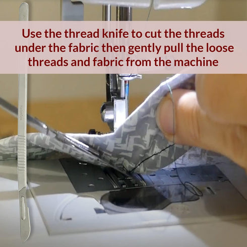 Madam Sew Birds Nest Untangling Tool Kit – Thread Hook and Stitch Releaser Set with Spare Blade Resolves Thread Bunching Under Fabric and Embroide...