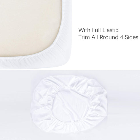 NTBAY 2 Pack 100% Brushed Microfiber Fitted Crib Sheet, Super Soft and Cozy 28x52 Crib Sheet for Standard Crib and Toddler Mattresses, Boys, Girls...
