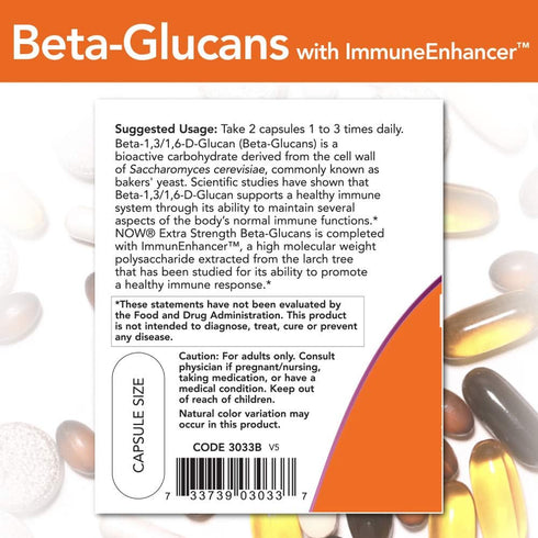 Beta-Glucans with ImmunEnhancer™ 60 VegiCaps (Pack of 2)...