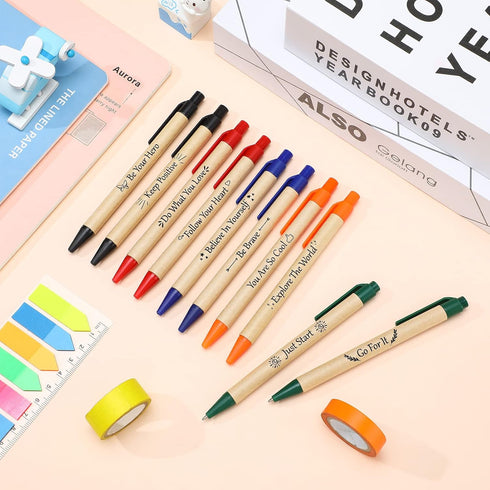 Woanger 50 Pcs Inspirational Motivational Quotes Ballpoint Pens Graduation Pen Gifts Positive Congrats Grad Pens Encouraging Pens for Class of 202...