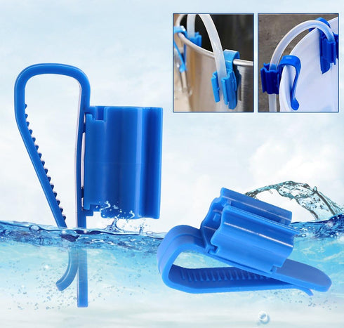 Fdit Pack of 2 Aquarium Fish Hose Holder Hanger,Water Pipe Tube Hose Mounting Clip for 8-16mm Inflow Outflow Water Pipe...