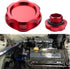 Dewhel Billet Engine Oil Fuel Filler Tank Cap Cover For Honda Acura Civic TL Color Red...
