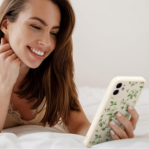 ZTOFERA Compatible with iPhone 11 Case for Girls Women, Floral Flower Pattern Design Silicone Case, Slim Shockproof TPU Protective Bumper Case Cov...