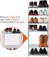 4-Tier Stackable Small Shoe Rack, Lightweight Shoe Shelf Storage Organizer for Entryway, Hallway and Closet (Green)...
