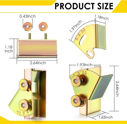 Feekoon 1 Pack Knife Sharpening Angle Guide, Adjustable Angle Guide for 1 x 30 Belt Sander, Corrosion Resistant Knife Sharpening Jig, Sharp Univer...