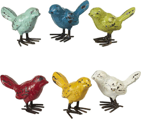 Mini Cast Iron Bird Figurine - 2 Inch (Green)...