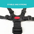 5 Point Harness Seat Belt?Adjustable Baby Seat Belt Full Protection Security Harness Seatbelt for High Chair and Pushchair Black...