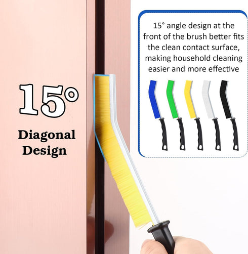 5PC Household Cleaning Brushes, Crevice Cleaning Brushes, Hard Bristle Crevice Cleaning Brush for Small Corner Space, Multifunctional Kitchen Bath...