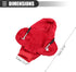 Motoforti Universal Car Gear Shift Cover Shift Knob Cover, Gear Stick Cover Shift Gear Cover, Fashionable, Fabric, Red...