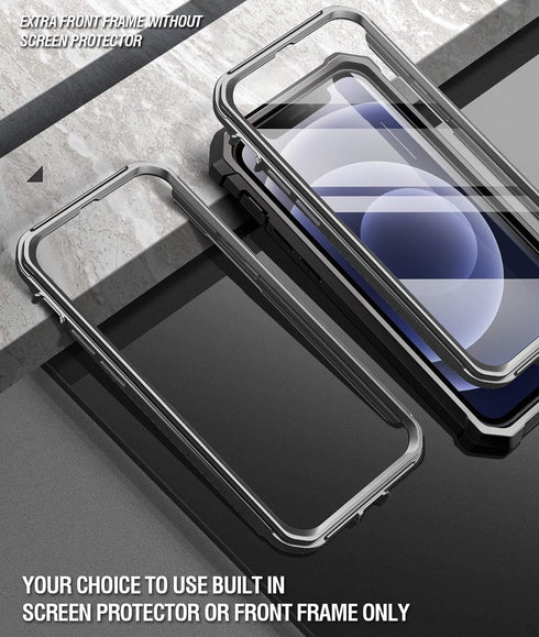 Poetic Guardian Series Designed for iPhone 12 mini 5.4 inch Case, Full-Body Hybrid Reinforced Shockproof Protective Rugged Clear Bumper Cover Case...